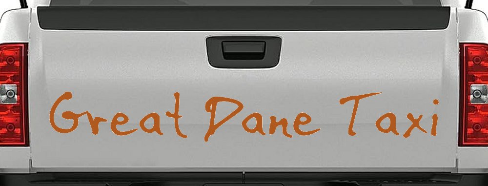 Great Dane Taxi Car or Truck Window Decal Sticker