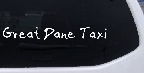 Great Dane Taxi Car or Truck Window Decal Sticker