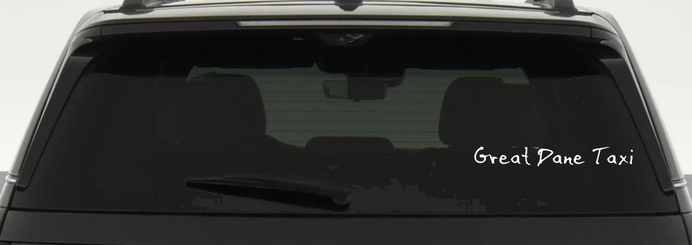 Great Dane Taxi Car or Truck Window Decal Sticker
