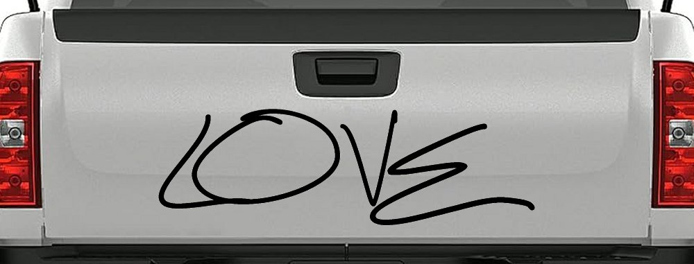Love Car or Truck Window Decal Sticker (Black)