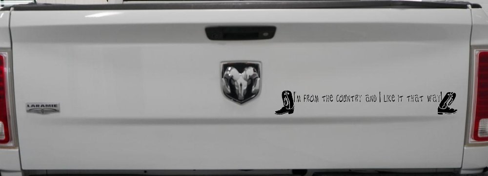 Im From The Country Car or Truck Window Decal Sticker