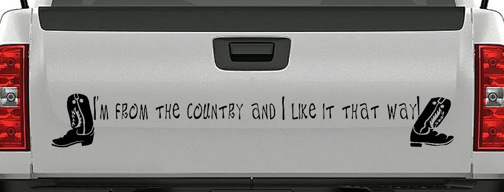 Im From The Country Car or Truck Window Decal Sticker