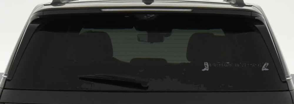 Im From The Country Car or Truck Window Decal Sticker (Silver)