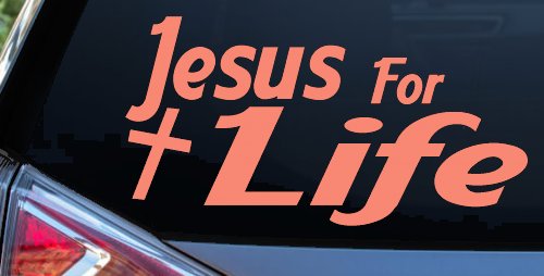 Jesus For Life Christian Car or Truck Window Decal Sticker