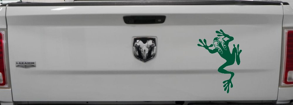 Frog With Swirl Eyes Car or Truck Window Decal Sticker
