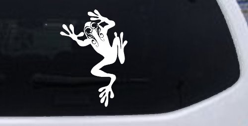 Frog With Swirl Eyes Car or Truck Window Decal Sticker