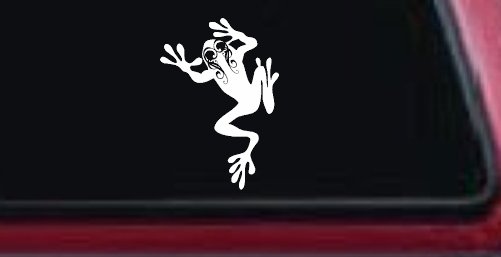Frog With Swirl Eyes Car or Truck Window Decal Sticker