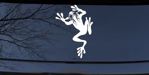 Frog With Swirl Eyes Car or Truck Window Decal Sticker