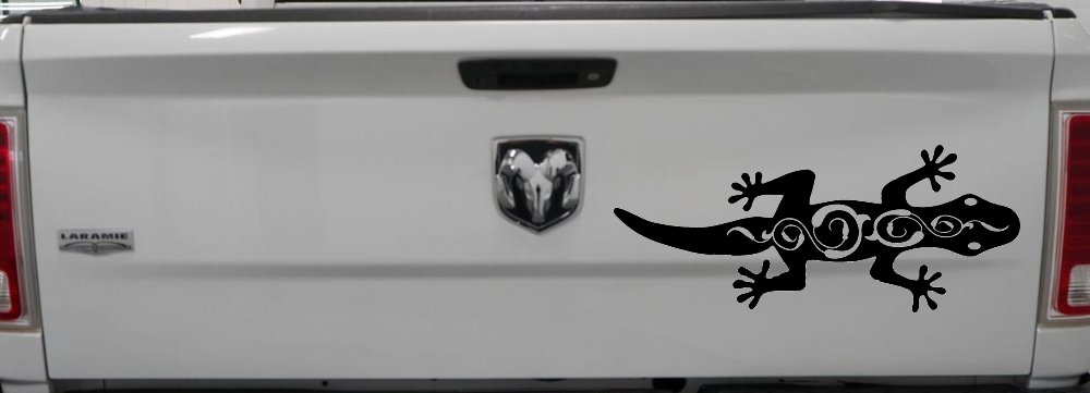 Lizard With Back Swirls Car or Truck Window Decal Sticker