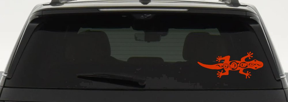 Lizard With Back Swirls Car or Truck Window Decal Sticker