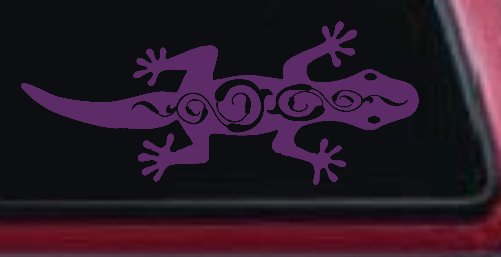 Lizard With Back Swirls Car or Truck Window Decal Sticker