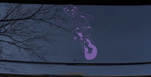 Alien Surfing Funny Car or Truck Window Decal Sticker