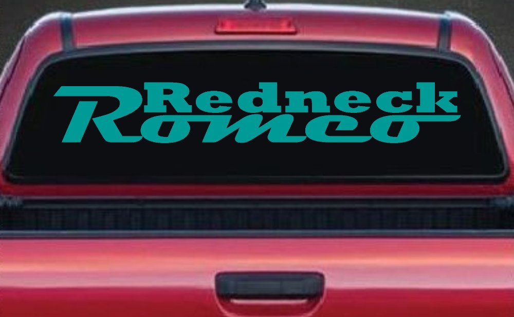 Redneck Romeo Country Car or Truck Window Decal Sticker