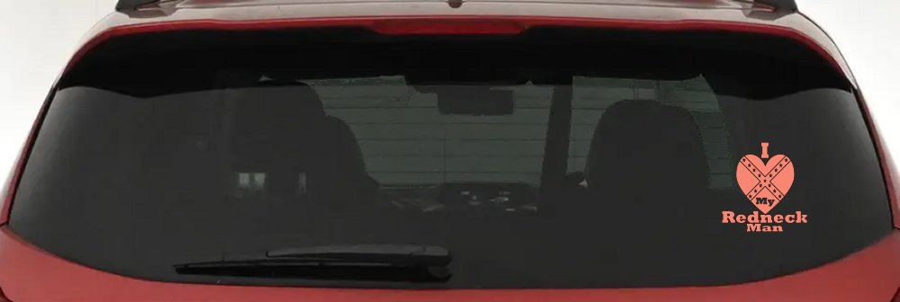 I Love my Redneck Man Country Car or Truck Window Decal Sticker