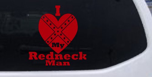 I Love my Redneck Man Country Car or Truck Window Decal Sticker