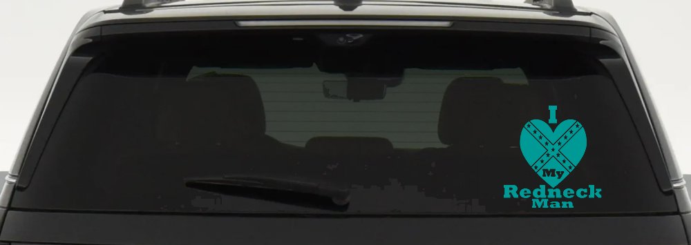 I Love my Redneck Man Country Car or Truck Window Decal Sticker