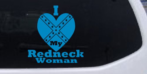 I Love my Redneck Woman Country Car or Truck Window Decal Sticker