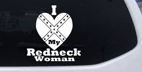 I Love my Redneck Woman Country Car or Truck Window Decal Sticker