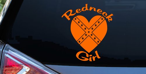 Redneck Girl Rebel Heart Country Car or Truck Window Decal Sticker