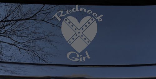 Redneck Girl Rebel Heart Country Car or Truck Window Decal Sticker