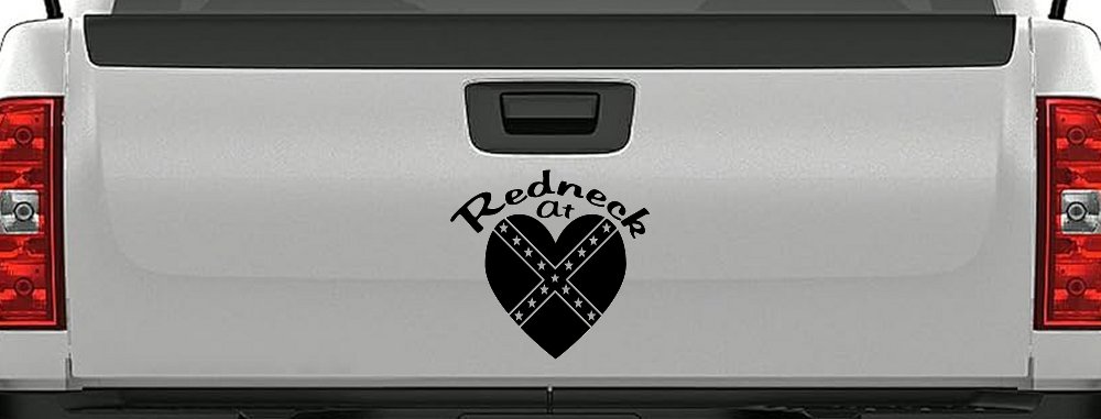 Redneck At Heart Country Car or Truck Window Decal Sticker