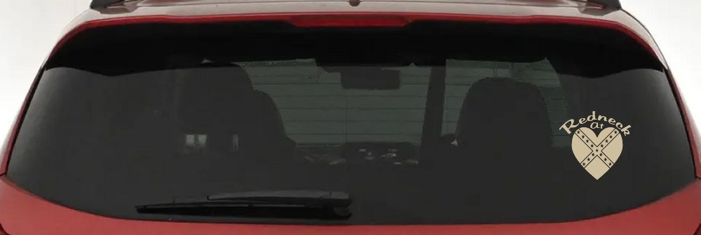 Redneck At Heart Country Car or Truck Window Decal Sticker