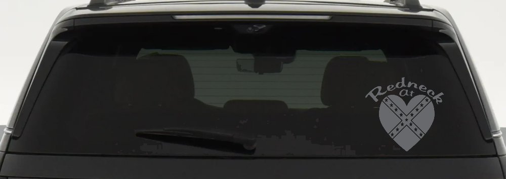 Redneck At Heart Country Car or Truck Window Decal Sticker
