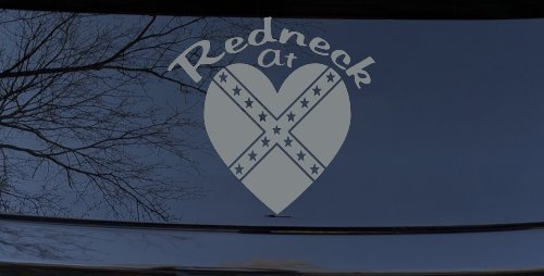 Redneck At Heart Country Car or Truck Window Decal Sticker