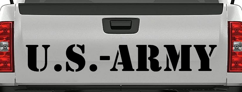 US Army Military Car or Truck Window Vinyl Decal Sticker (Black)