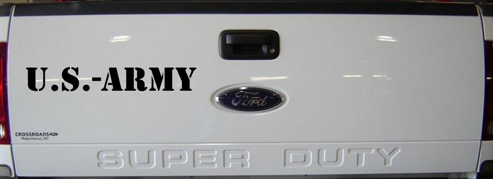 US Army Military Car or Truck Window Decal Sticker (Black)
