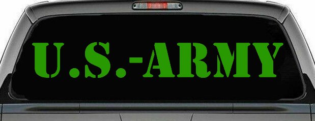 US Army Military Car or Truck Window Decal Sticker