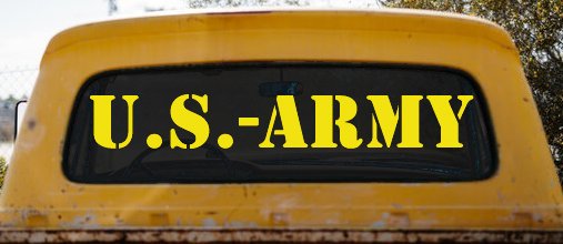 US Army Military Car or Truck Window Decal Sticker