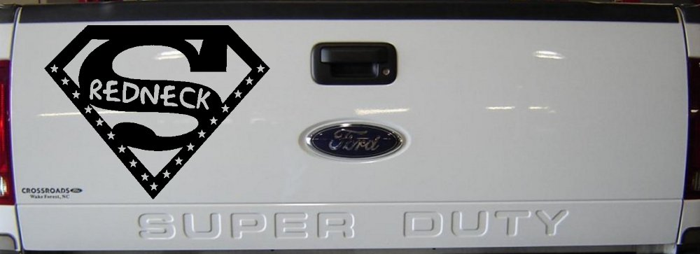 Super Redneck Country Car or Truck Window Decal Sticker
