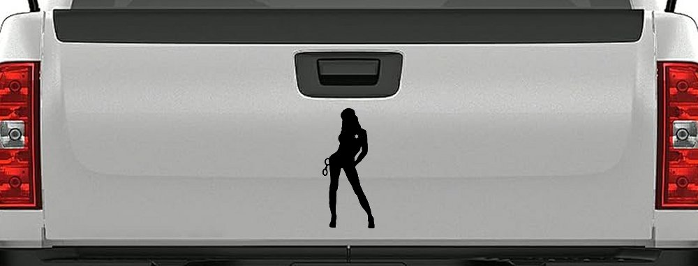 Sexy Police Woman Car or Truck Window Decal Sticker