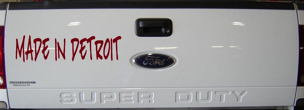 Made In Detroit Motor Sports Car or Truck Window Decal Sticker