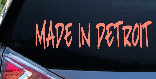 Made In Detroit Motor Sports Car or Truck Window Decal Sticker
