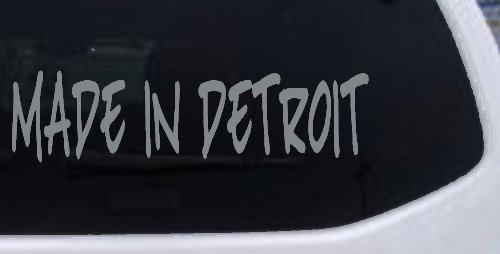 Made In Detroit Motor Sports Car or Truck Window Decal Sticker
