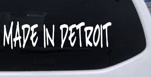 Made In Detroit Motor Sports Car or Truck Window Decal Sticker