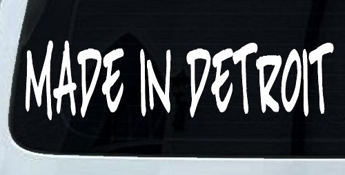 Made In Detroit Motor Sports Car or Truck Window Decal Sticker