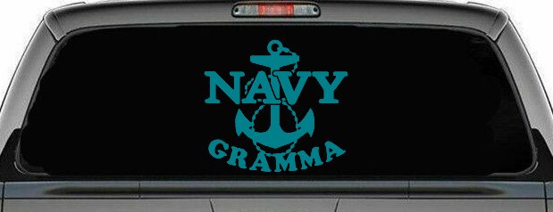Navy Gramma Military Car or Truck Window Decal Sticker