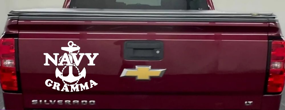 Navy Gramma Military Car or Truck Window Decal Sticker