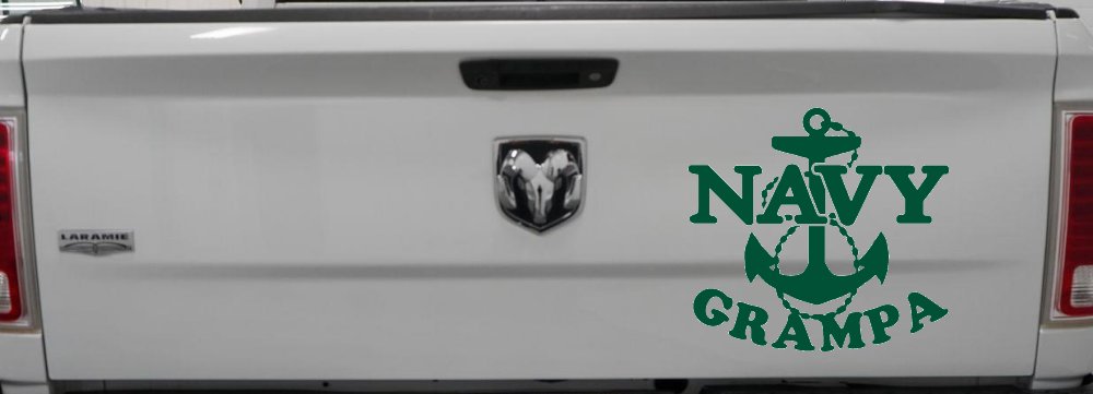 Navy Grampa Military Car or Truck Window Decal Sticker
