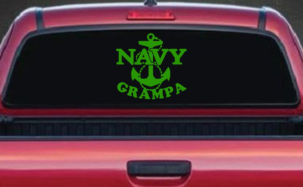 Navy Grampa Military Car or Truck Window Decal Sticker