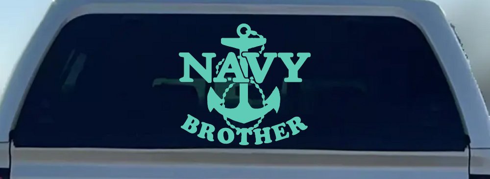 Navy Brother Military Car or Truck Window Decal Sticker (Mint)