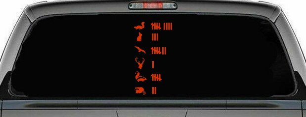 Keeping Count Roadkill Animals You Have HIt Funny Car or Truck Window Decal Sticker