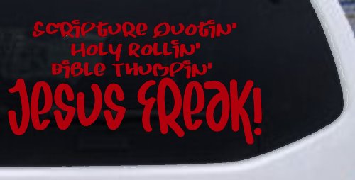 Jesus Freak Christian Car or Truck Window Decal Sticker