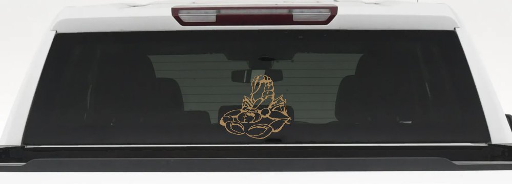 Mean Scorpion Car or Truck Window Decal Sticker