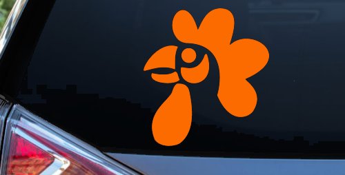 Rooster Head Car or Truck Window Decal Sticker