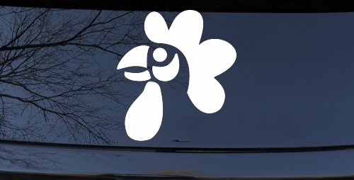 Rooster Head Car or Truck Window Decal Sticker