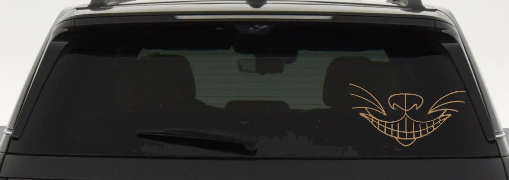 Cat Smile Face Car or Truck Window Decal Sticker